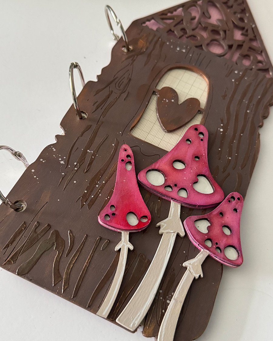 3 Bird Garden Journal covers -  MDF wood craft set – wooden blanks shapes craft kit to decorate