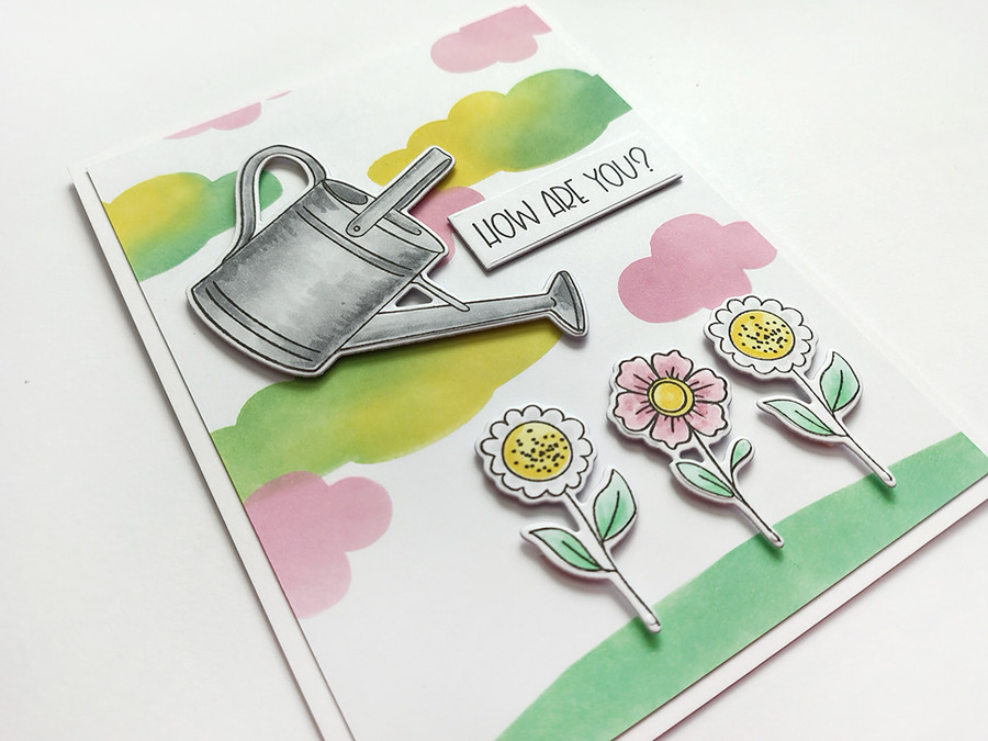 All the Dirt gardening Stamp Outline Dies for card making, craft, scrapbooking, mixed media.