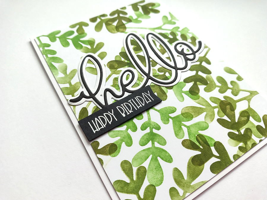 Perfectly Perfect Clear A6/4 x 6" Strip Sentiment stamp/die BUNDLE  - for card making, craft, scrapbooking, mixed media.