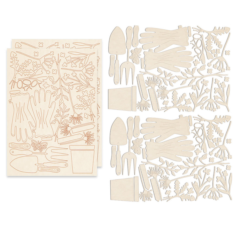 Summer Garden BIG BUNDLE for card making, craft supplies, scrapbooking, mixed media.