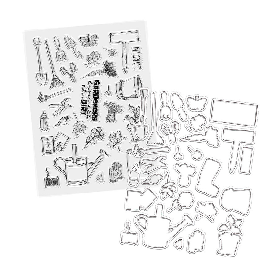 Summer Garden BIG BUNDLE for card making, craft supplies, scrapbooking, mixed media.