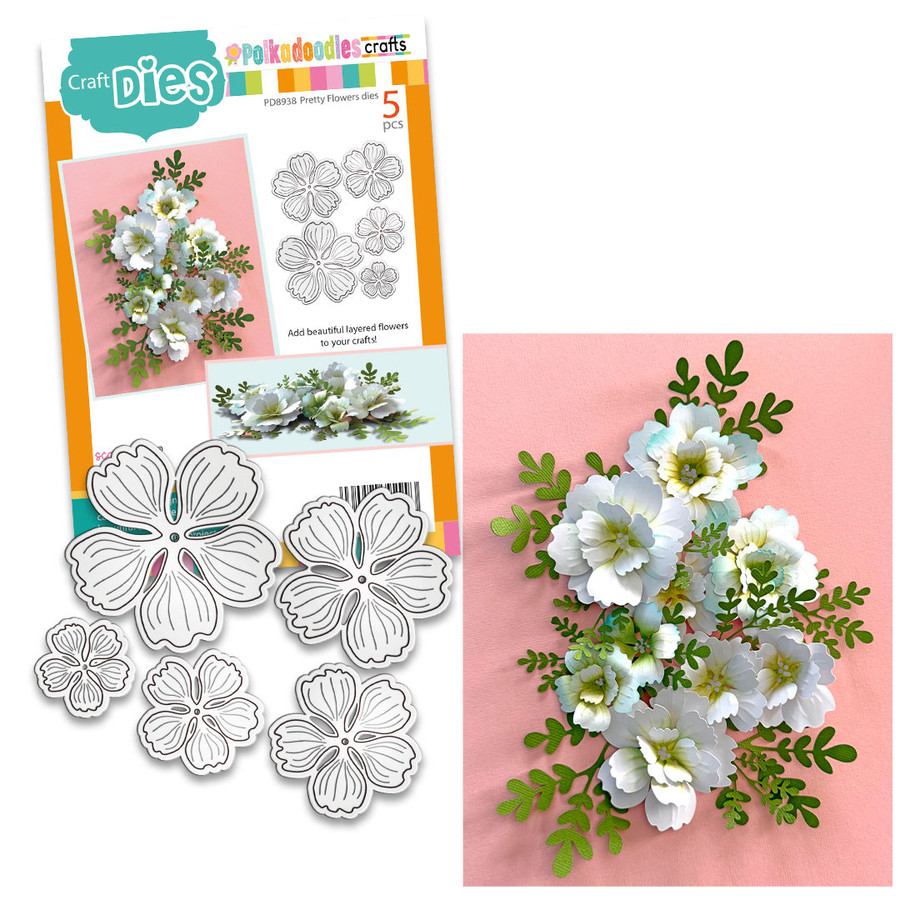 Pretty Flower 1 dies for card making, craft supplies, scrapbooking, mixed media