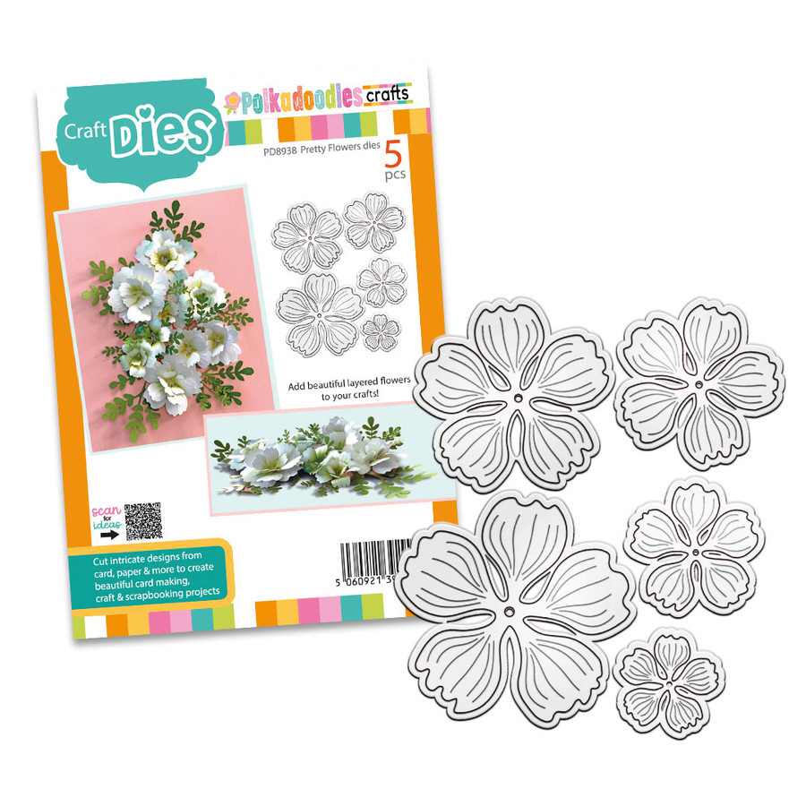 Pretty Flower 1 dies for card making, craft supplies, scrapbooking, mixed media