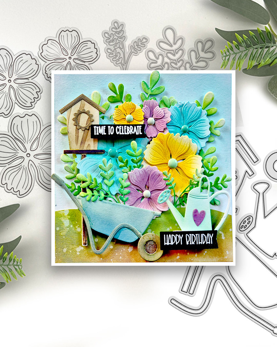 Pretty Flower 1 dies for card making, craft supplies, scrapbooking, mixed media