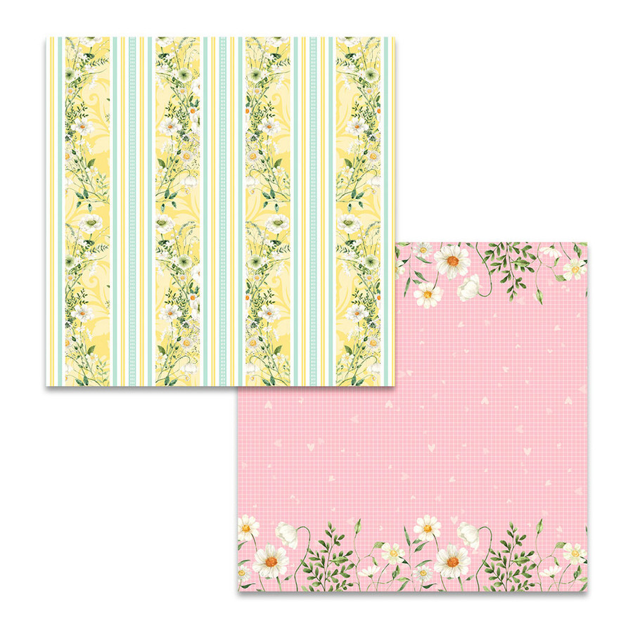 Daisy Daisy 8 x 8" paper pack for card making, crafting, scrapbooking, art journals