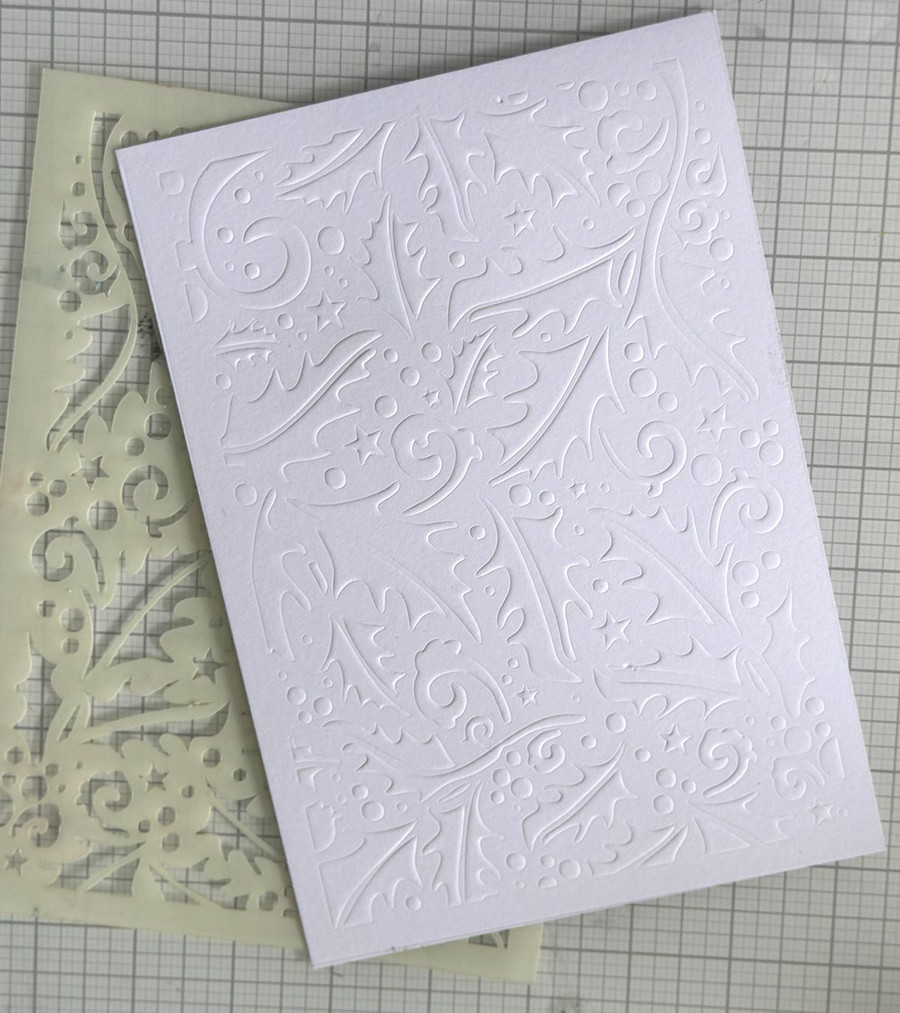 Christmas and Winter Emboss-ink stencil bundle for card making, crafts, scrapbooking