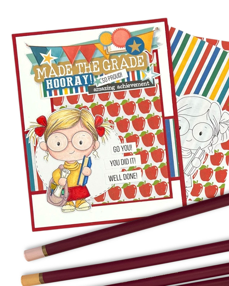 Graduation school student Paper bundle - Digital Stamp and Printable Clipart Pack for Card Making, Scrapbooking and Junk Journaling