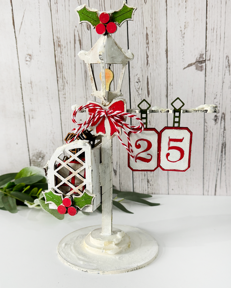Advent Calendar Days of Christmas decoration -  Christmas Craft Wood blanks Set. Layered Tags/Ornaments/baubles  - MDF wood blanks, plaques and decorations for card making, crafts, scrapbooking
