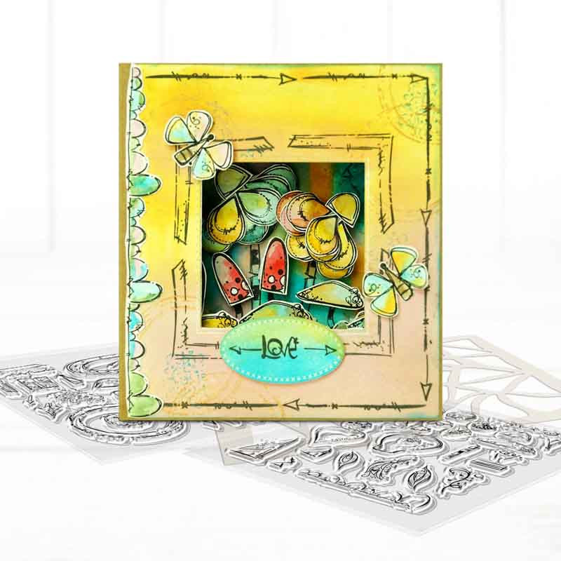 Rainbows  - Stamp Soup 27 Clear Photopolymer card making craft stamps