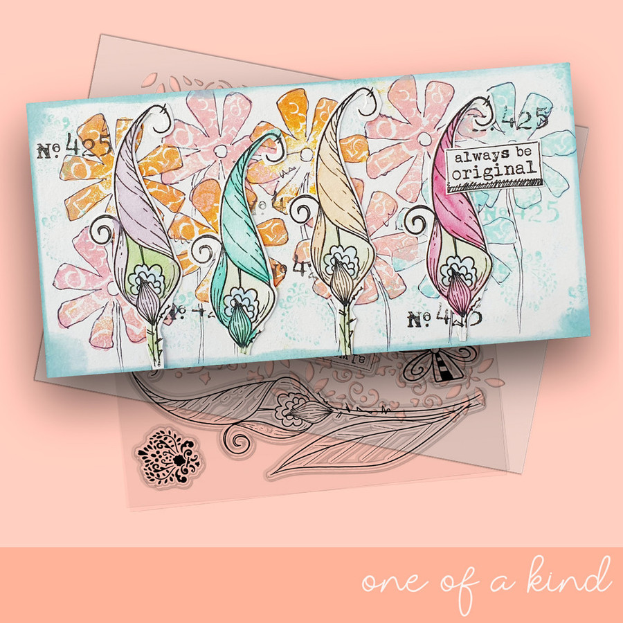 Always Be Original Clear Stamp for mixed media card making craft