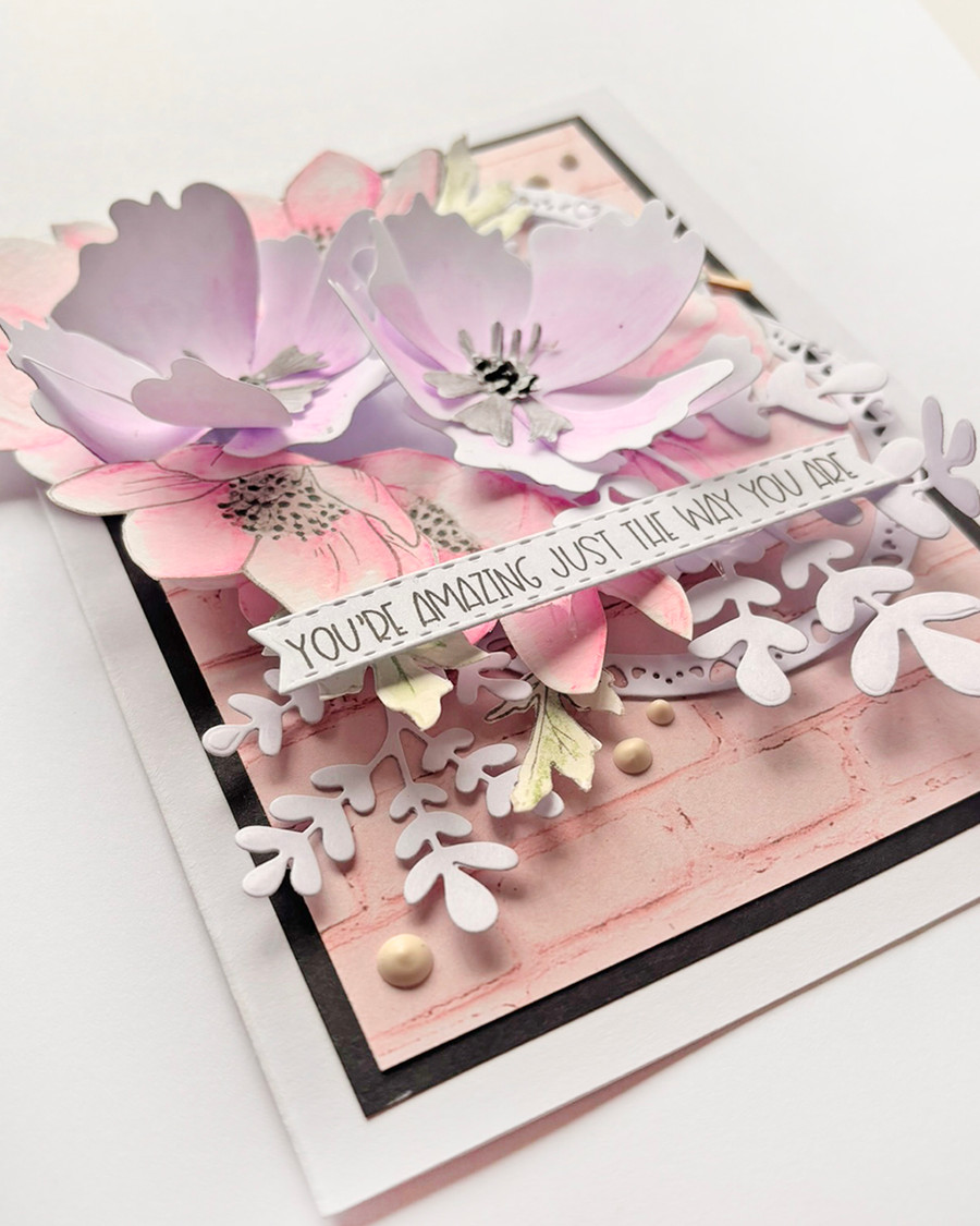 Pretty Anemone Flowers cutting die for crafts, card making scrapbooking