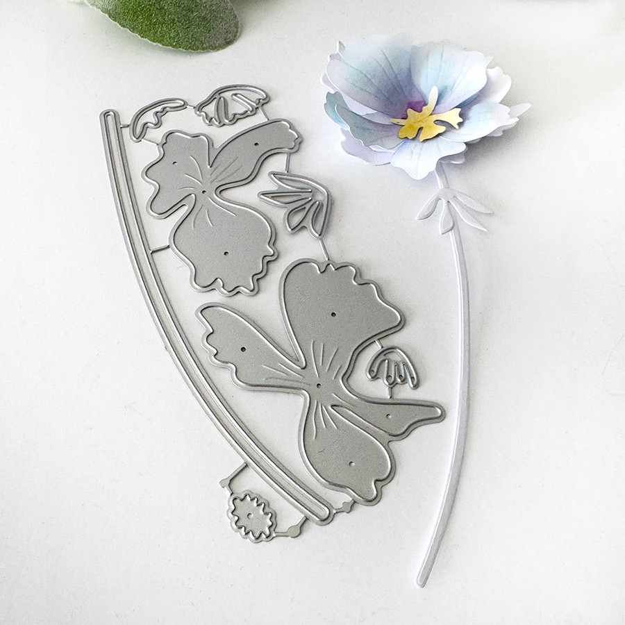 Pretty Anemone Flowers cutting die for crafts, card making scrapbooking