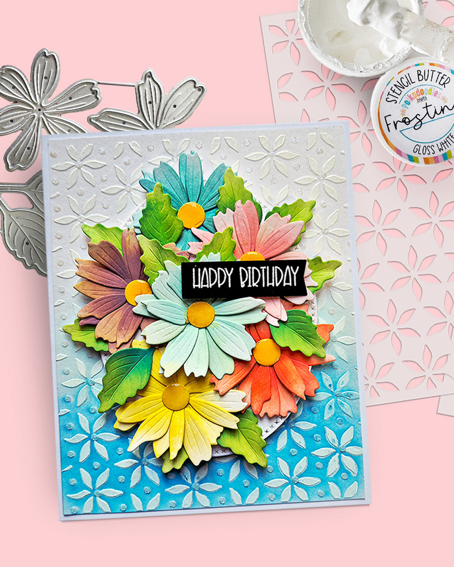 Delicate Daisy Christmas Poinsettia pretty flowers cutting die set for crafts, card making scrapbooking. Perfect for everyday and Christmas holiday card making, scrapbooking & crafts all year round.