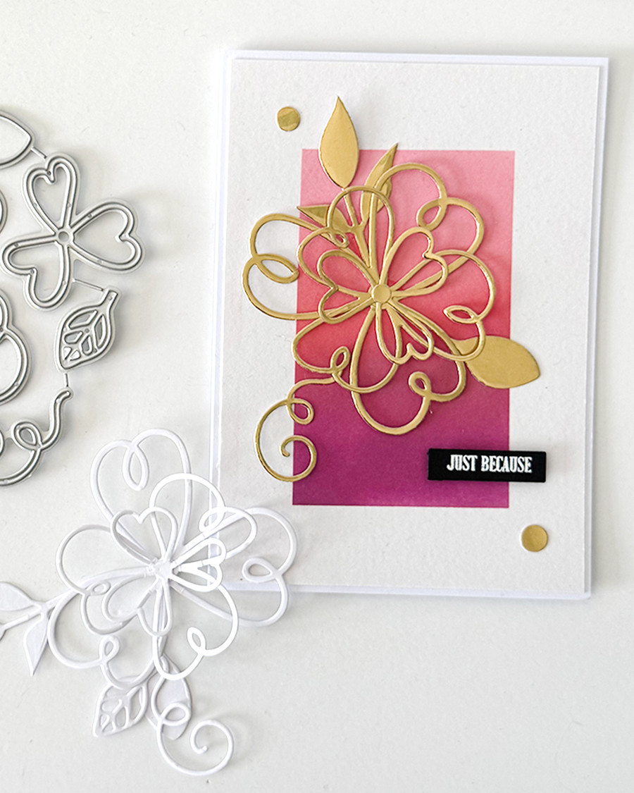 Petal Whisper pretty flowers cutting dies for crafts, card making scrapbooking.