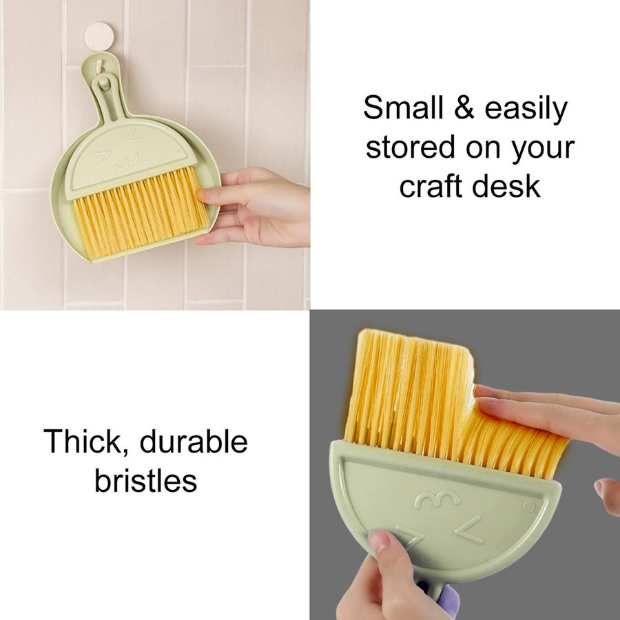 Bitsy McClean - Craft Desk Mini Sweeper (Pink or Sage Green)