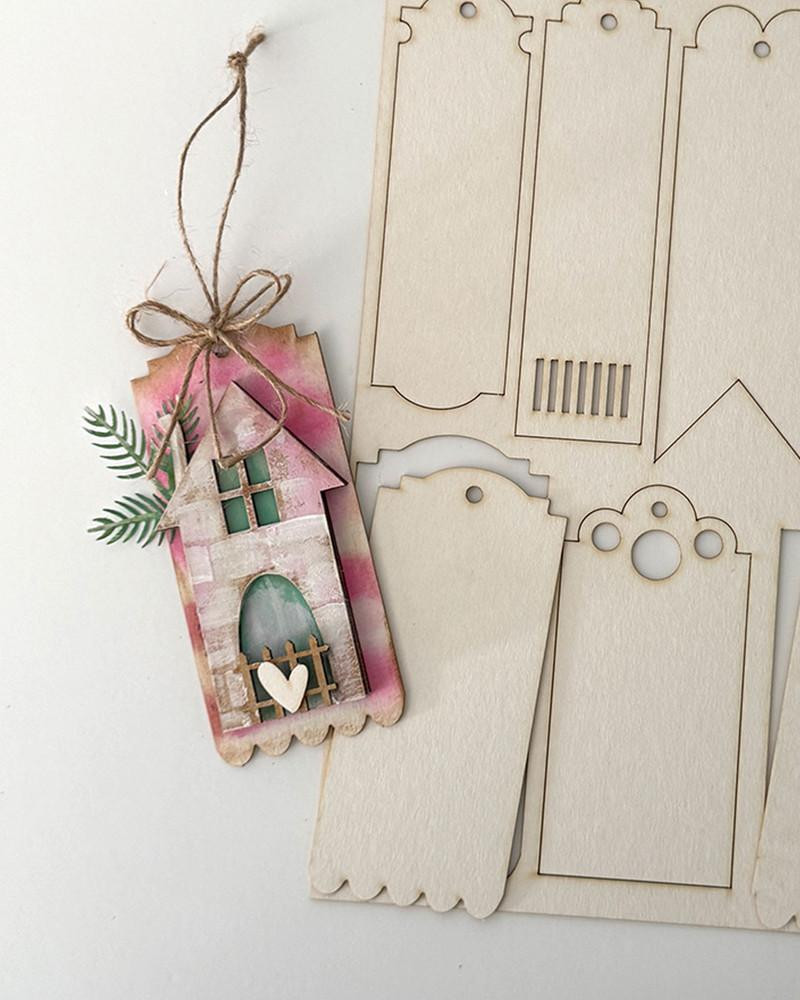 MDF Mixed Media Big Bundle, craft supply set including approx 57 pieces of chipboard and MDF boards, embroidery hoops, easels, lattice chipboard packs, bookmarks, and wooden cutouts for crafts and DIY projects.