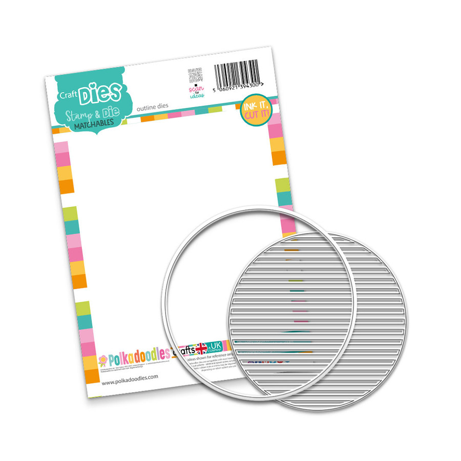 Shutter Circle in/out dies – craft, card making scrapbooking cutter dies
