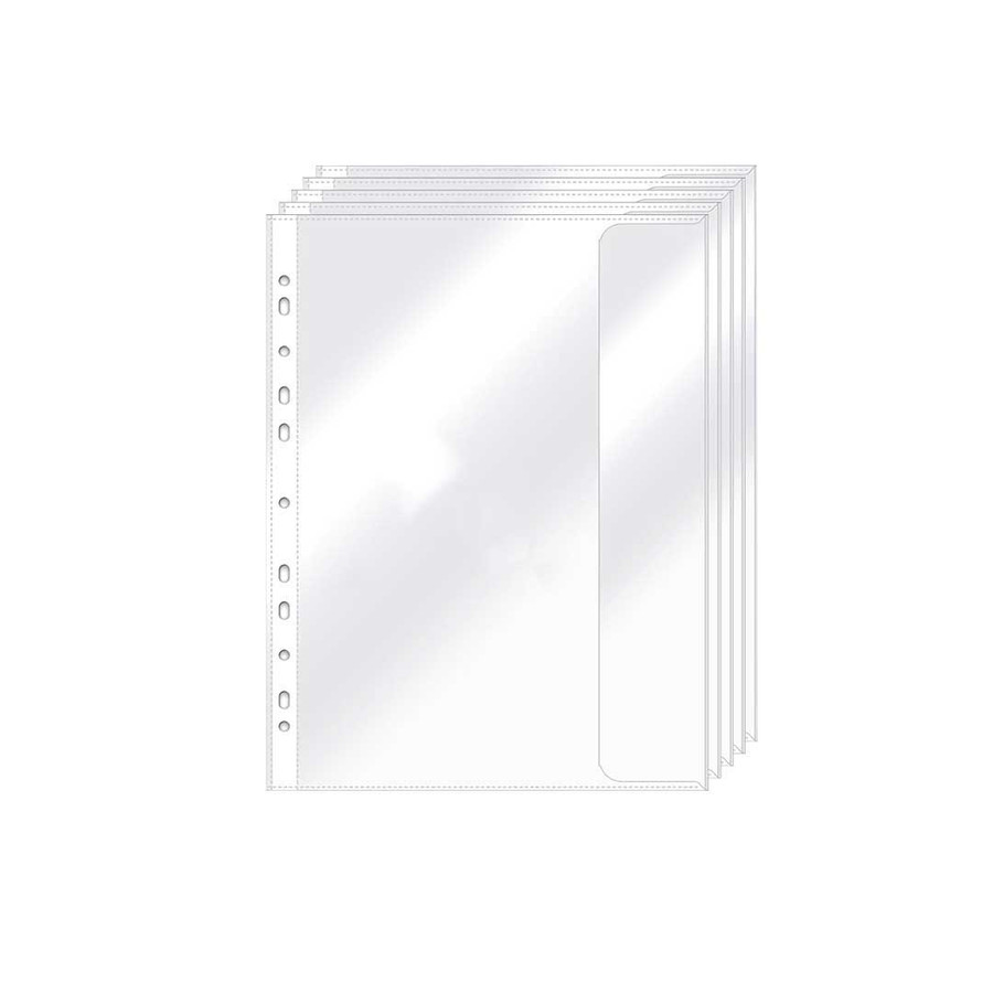 Ring Binder Storage Wallets with flap – 5 Pk - Craft Organisation Wallets for stencils, Stamps, Dies, Papers