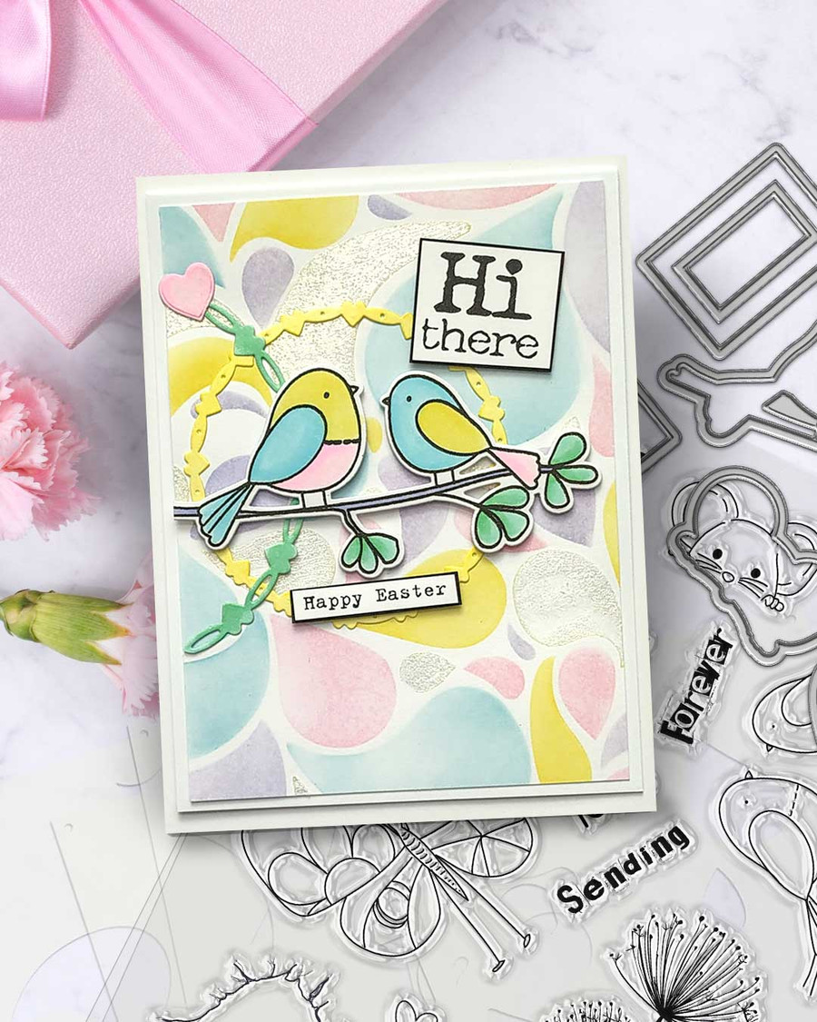Sending Love clear stamps - craft, card making, scrapbooking clear photopolymer stamps.