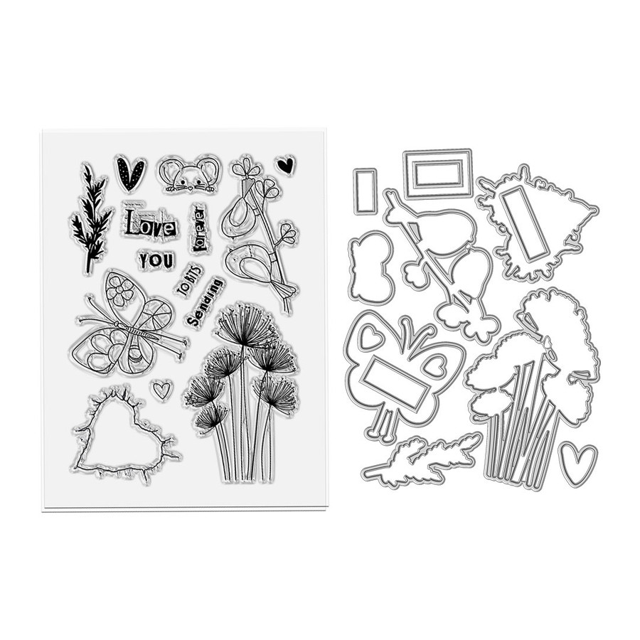 Sending Love clear stamps - craft, card making, scrapbooking clear photopolymer stamps.