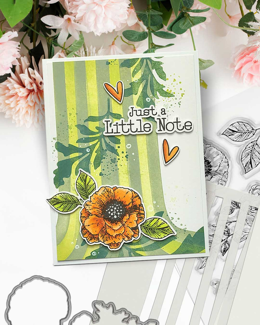 Bright & Beautiful Ultimate big bundle - craft, card making scrapbook stamps, cutting dies and stencils