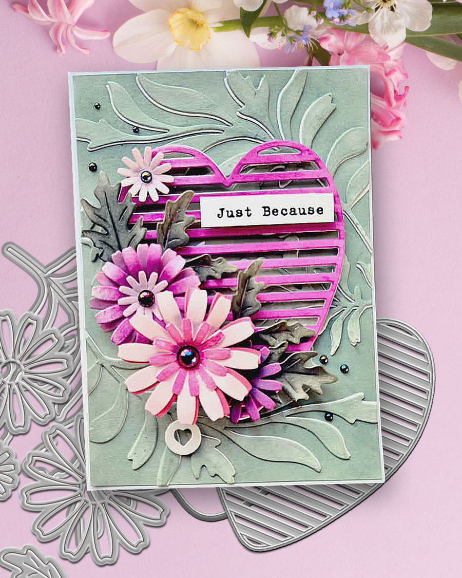 Bright & Beautiful Ultimate big bundle - craft, card making scrapbook stamps, cutting dies and stencils