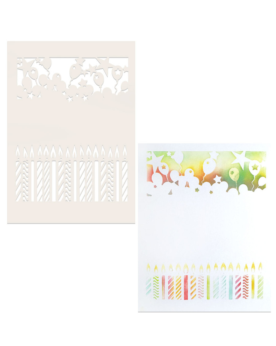 Bumper Stencil bundle x 10 A5 stencils A5/6 x 8" - Card making craft supplies, scrapbooking