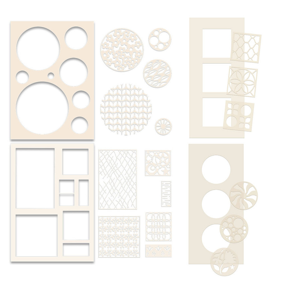 Switchables® stencils bundle  stencil for card making, craft, scrapbooking, mixed media