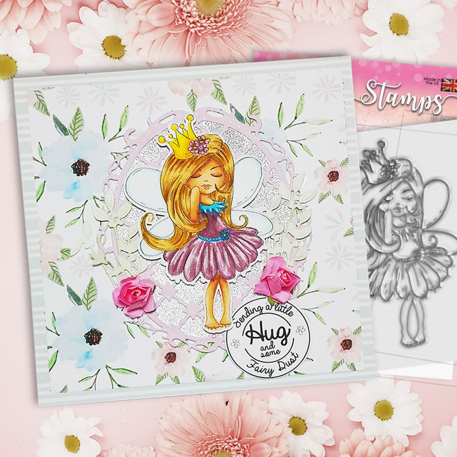 Serenity Fairy Princess - Digital Crafts, digital Stamp card making printable downloads