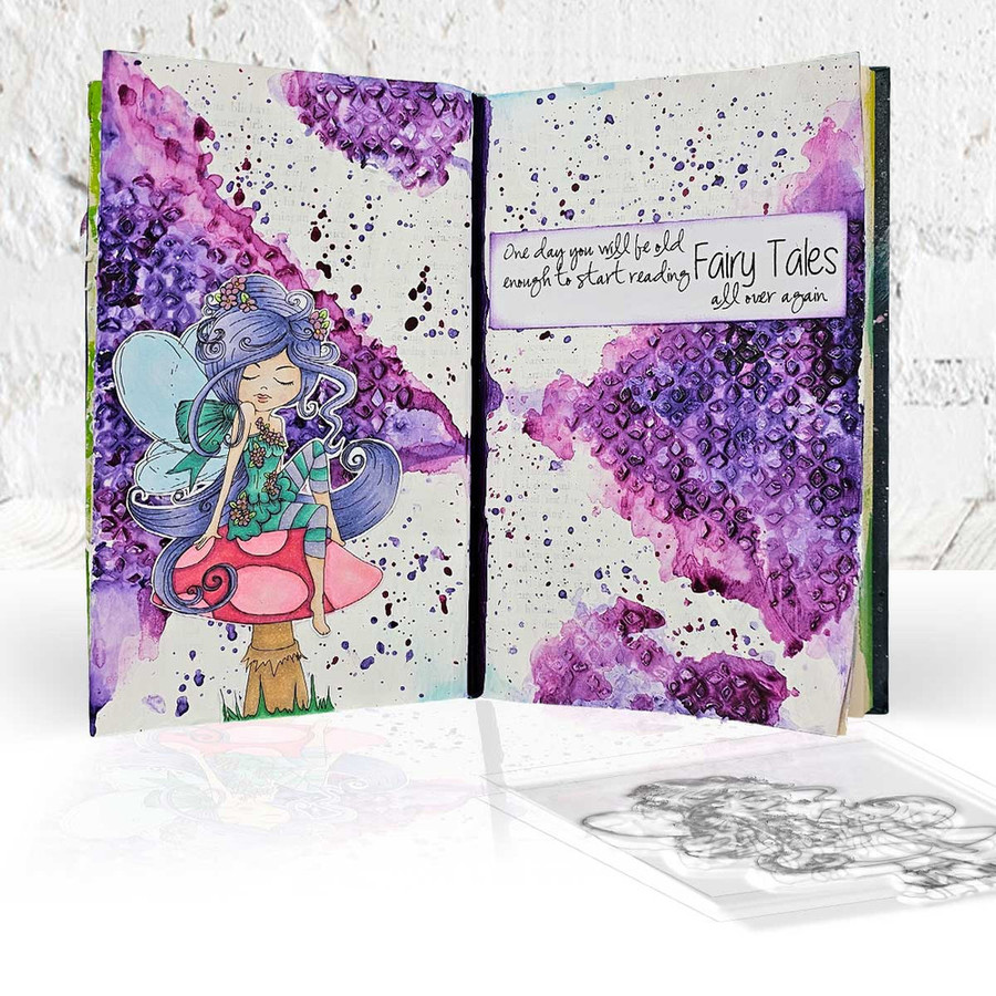 Serenity Fairy Blossom - Digital Crafts, digital Stamp card making printable downloads