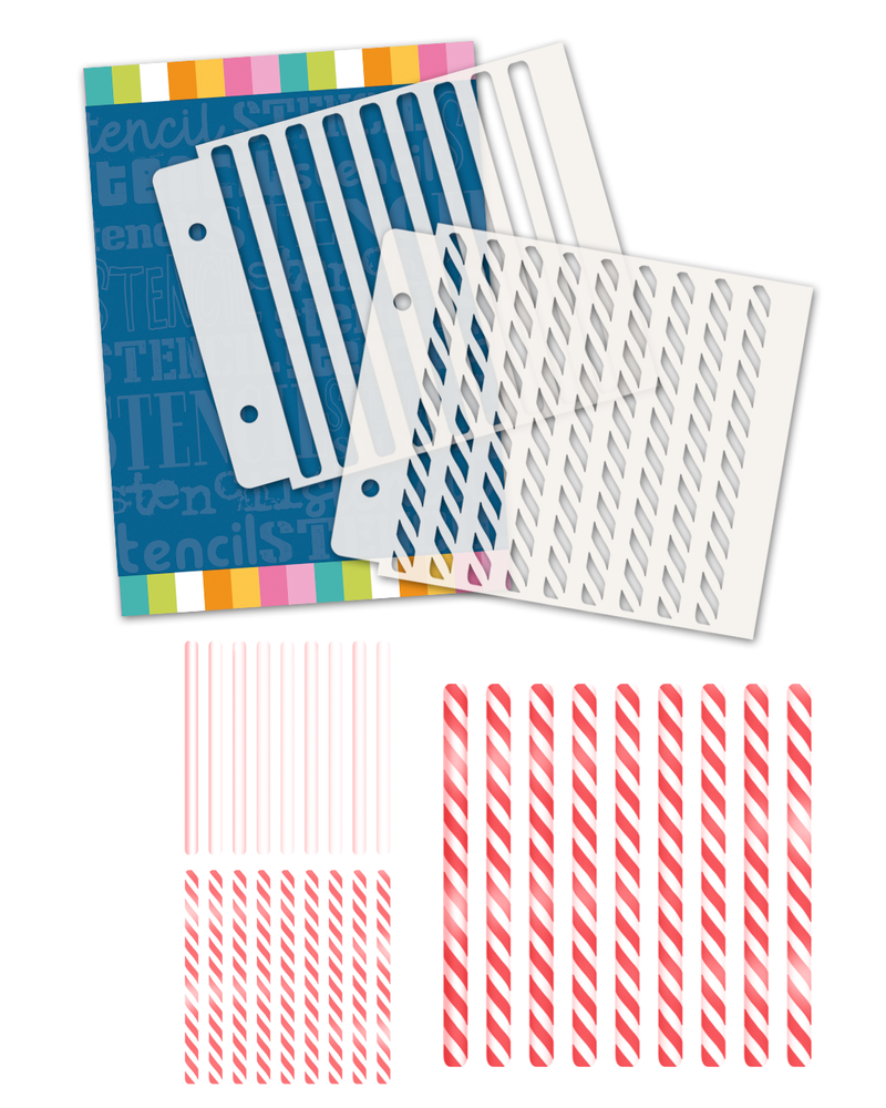 Sparkling Christmas Stencil bundle - 6 stencils