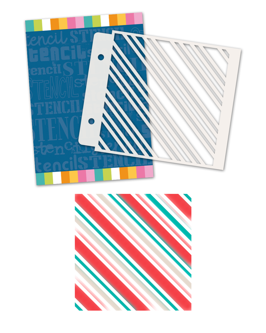 Sparkling Christmas Stencil bundle - 6 stencils
