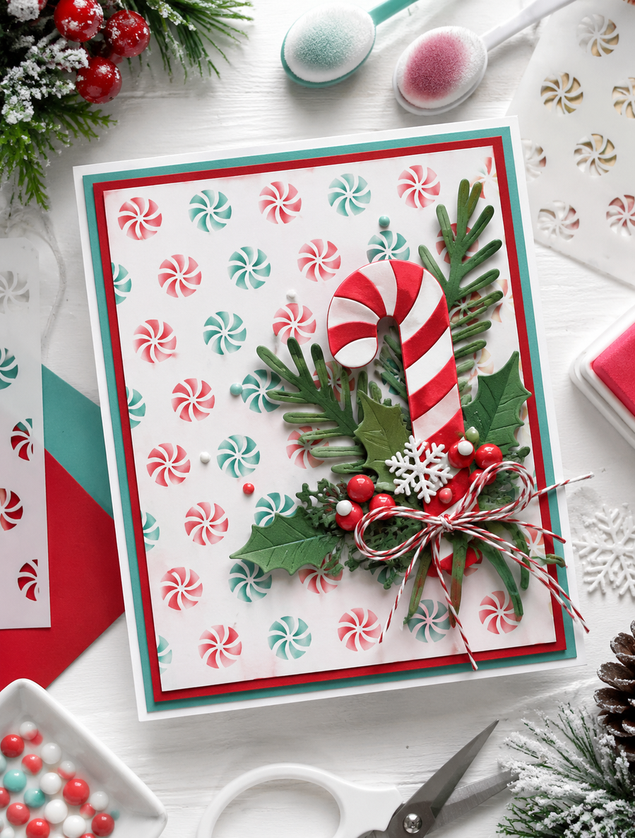 Sparkling Christmas Stencil bundle - 6 stencils