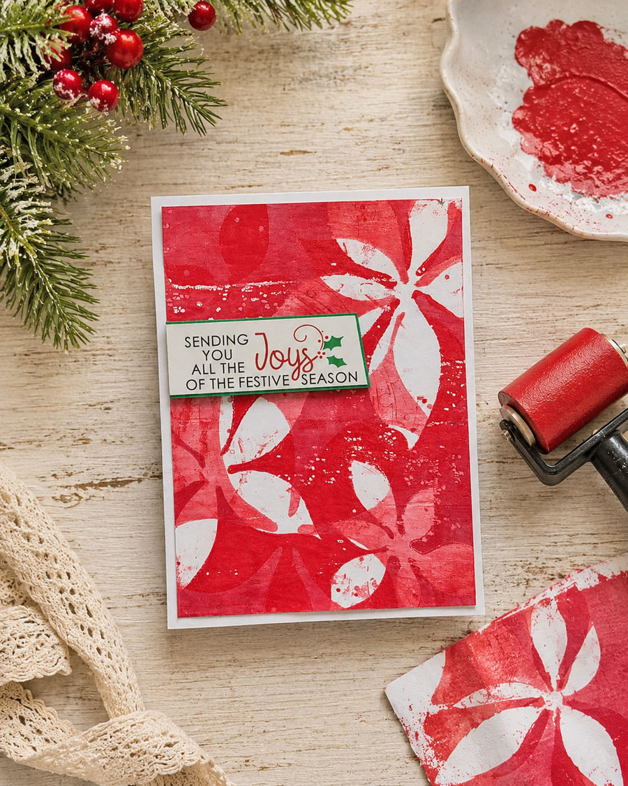 Sweet Poinsettia flower Craft Cutting Dies for crafts, card making scrapbooking.