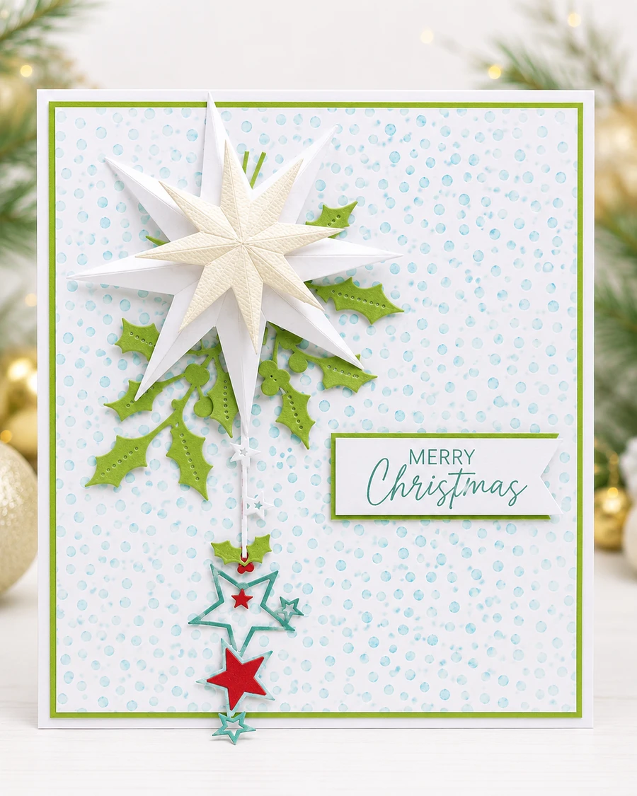 Sparkling Delicate baubles - 4 dies - Craft Cutting Dies for crafts, card making scrapbooking.