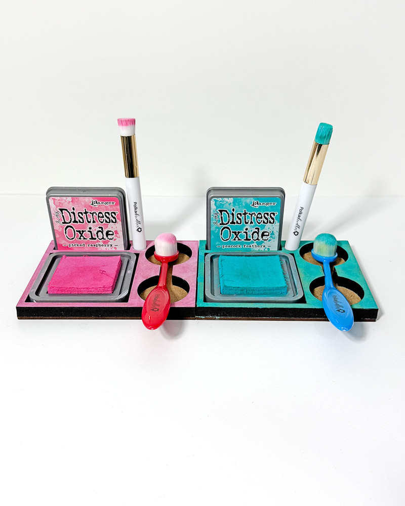 Distress Ink pad and Brush Holder - MDF DIY kit, Card Making, Craft,  Scrapbooking