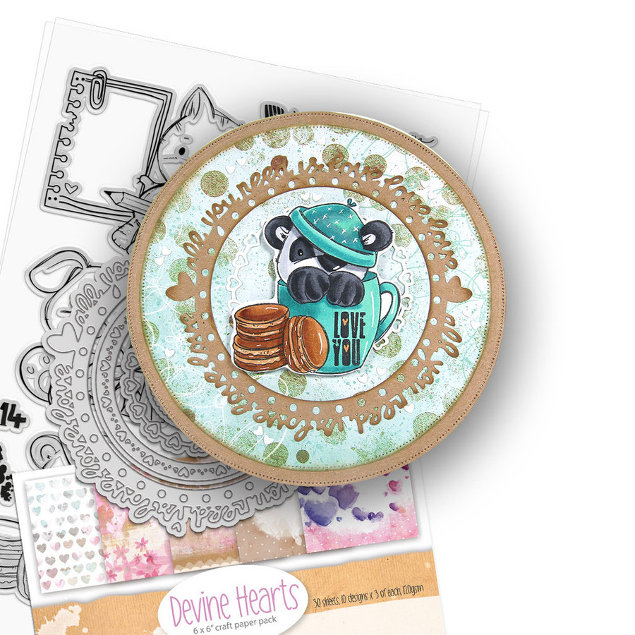 All You Need Is Love Dies for card making, craft, scrapbooking.