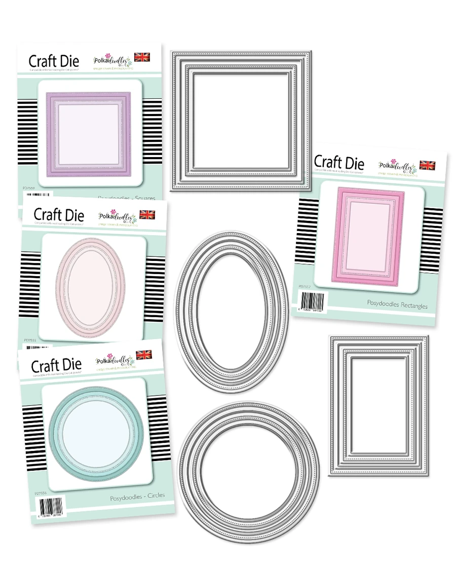 Essentials die bundle - 16 craft cutting dies