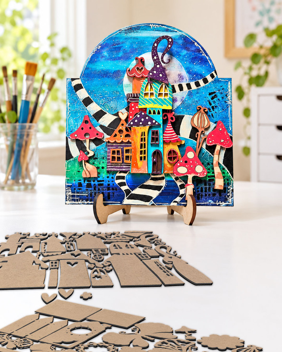 Really Useful MDF easel kit - 6 easels, 4 sizes for card making and crafts, displays for craft fairs etc.

Every crafter needs to have easels to display all the beautiful projects they make! We've put together this super useful selection of 6 different easelss so you can stock up and ensure you can display your handmade cards, signs, scrapbook pages and anything else you wish!

Use them in your craft room, on your windowsills, it's up to you!