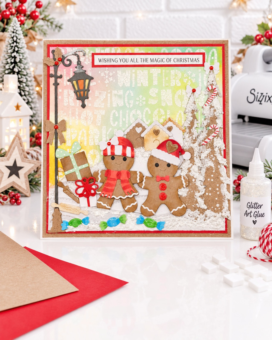 Chilly Days stencil - card making and craft stencil.

This A5 stencil features lovely modern, fun text highlighting everything cold about winter! Ink this in chilly cold blues and greens and add all your favourite snowy effects with glitters and texture pastes - it's a lovely design! One of our favourites!