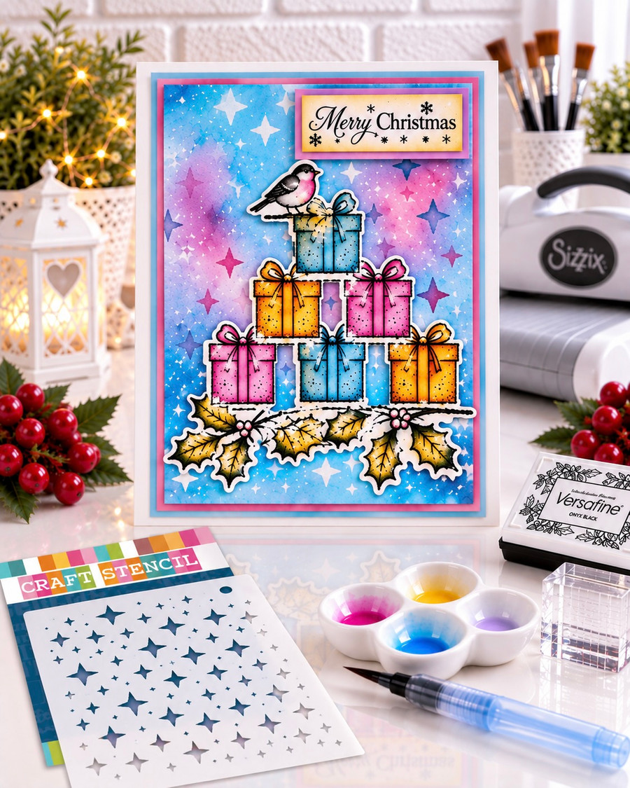 Snow & Sparkles clear stamps - photopolymer stamps for card making and crafts, junk journaling, planner crafts, scrapbooking. Bring a little Snow & Sparkles to your crafting with this fabulous 11-piece photopolymer stamp collection, packed with hand-drawn winter imagery, quirky snowmen, festive details and gorgeous mixed-media style artwork.