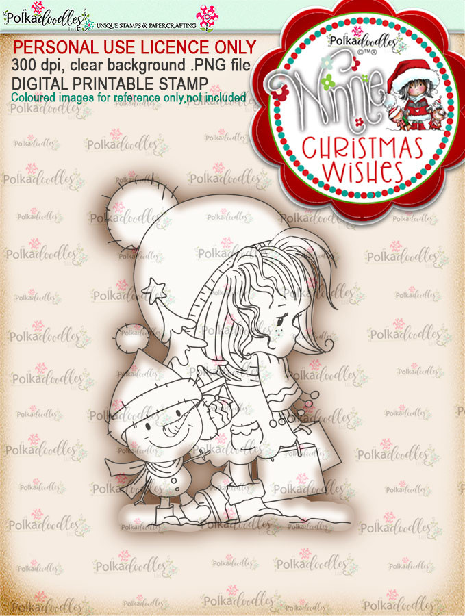 Snow Shopping - Winnie Christmas Wishes digi scrap printable download