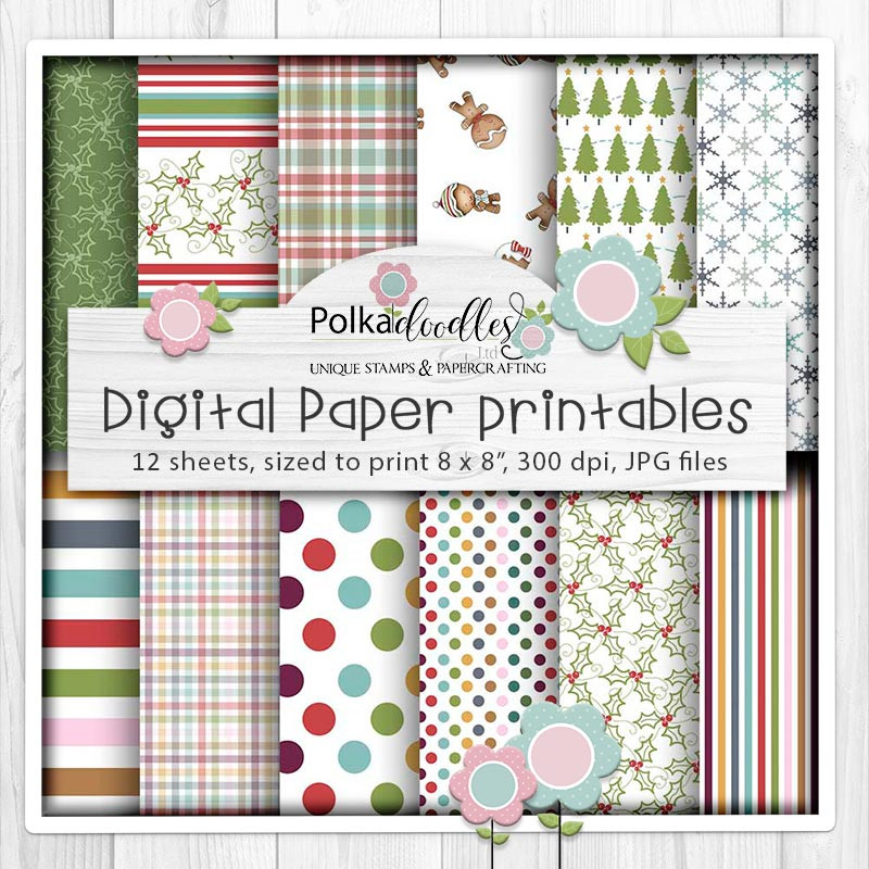 Card making Printables - Christmas holiday printables - Gingerbread ...