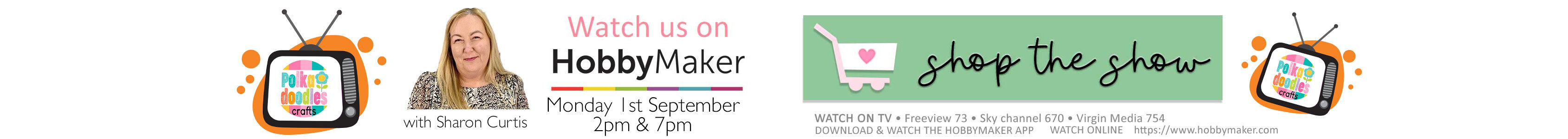 Watch Polkadoodles on Hobbymaker TV crafts, card making, paper crafts