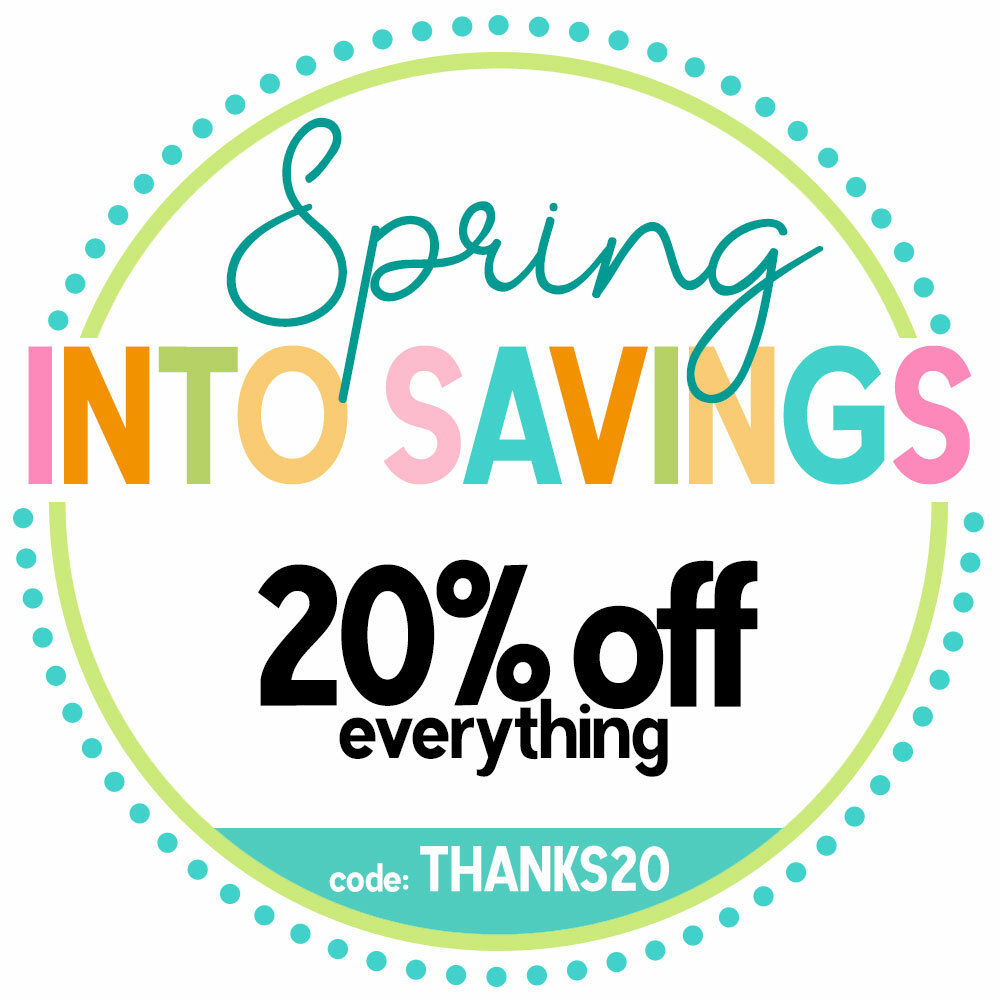 20% off all craft and card making supplies this week with code THANKS20