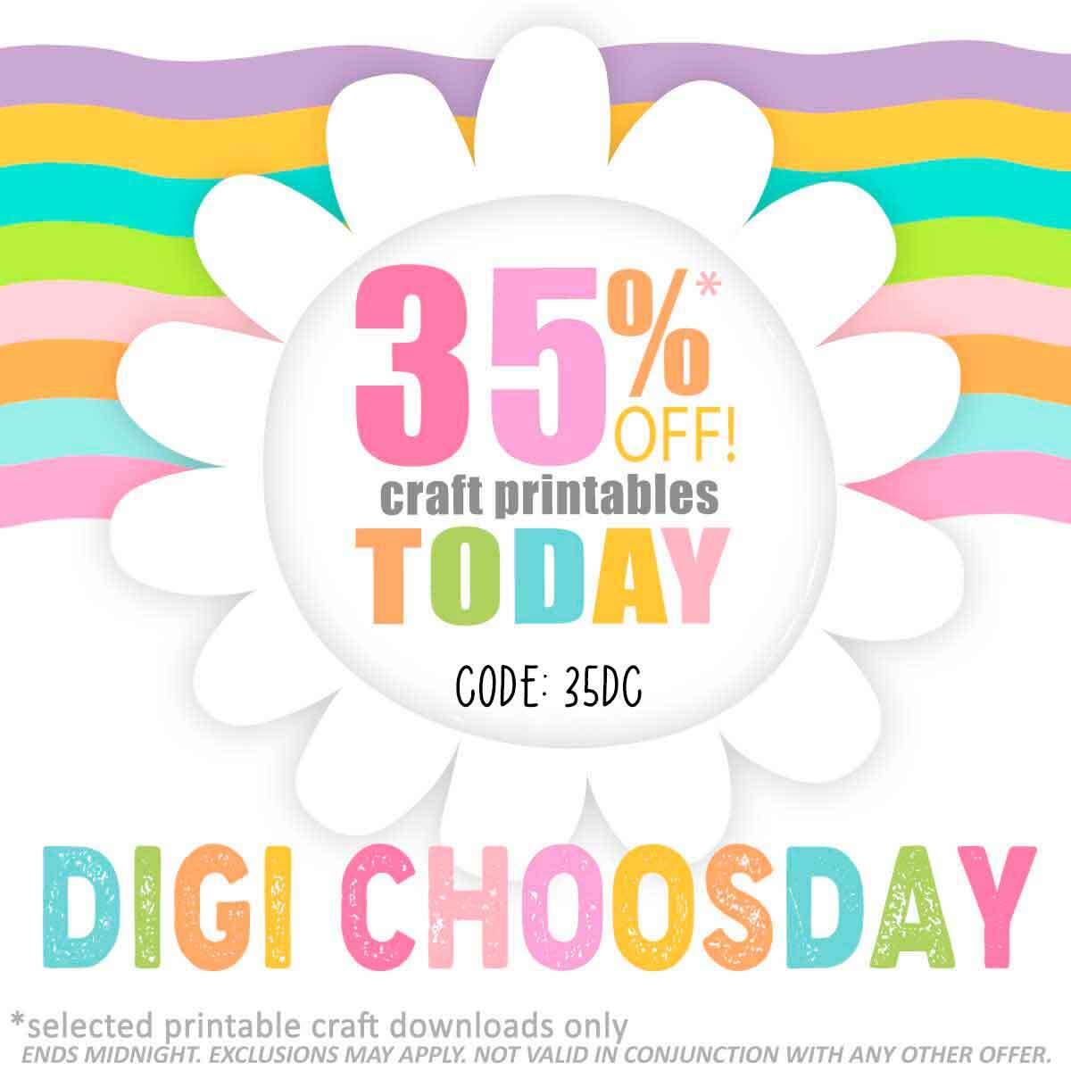 35% off craft card making printables, clipart, digital stamps, junk journals, svg, print & cut today