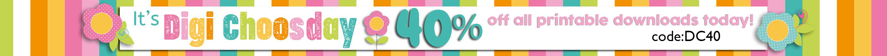 40% off craft printables today 