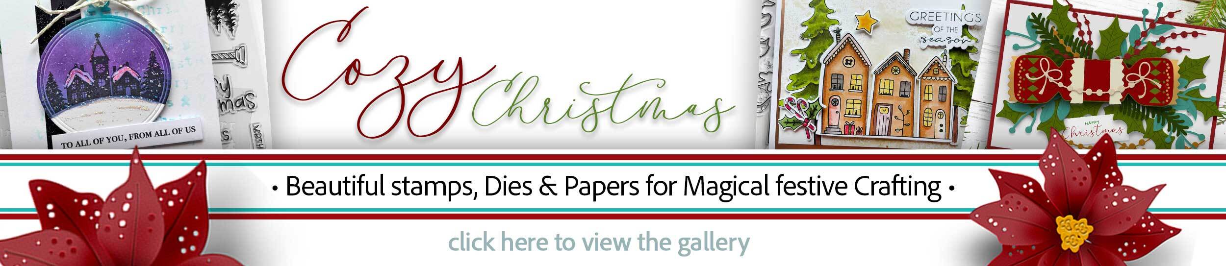 Christmas holiday craft supplies, card making, scrapbooking inspiration card ideas and tutorials