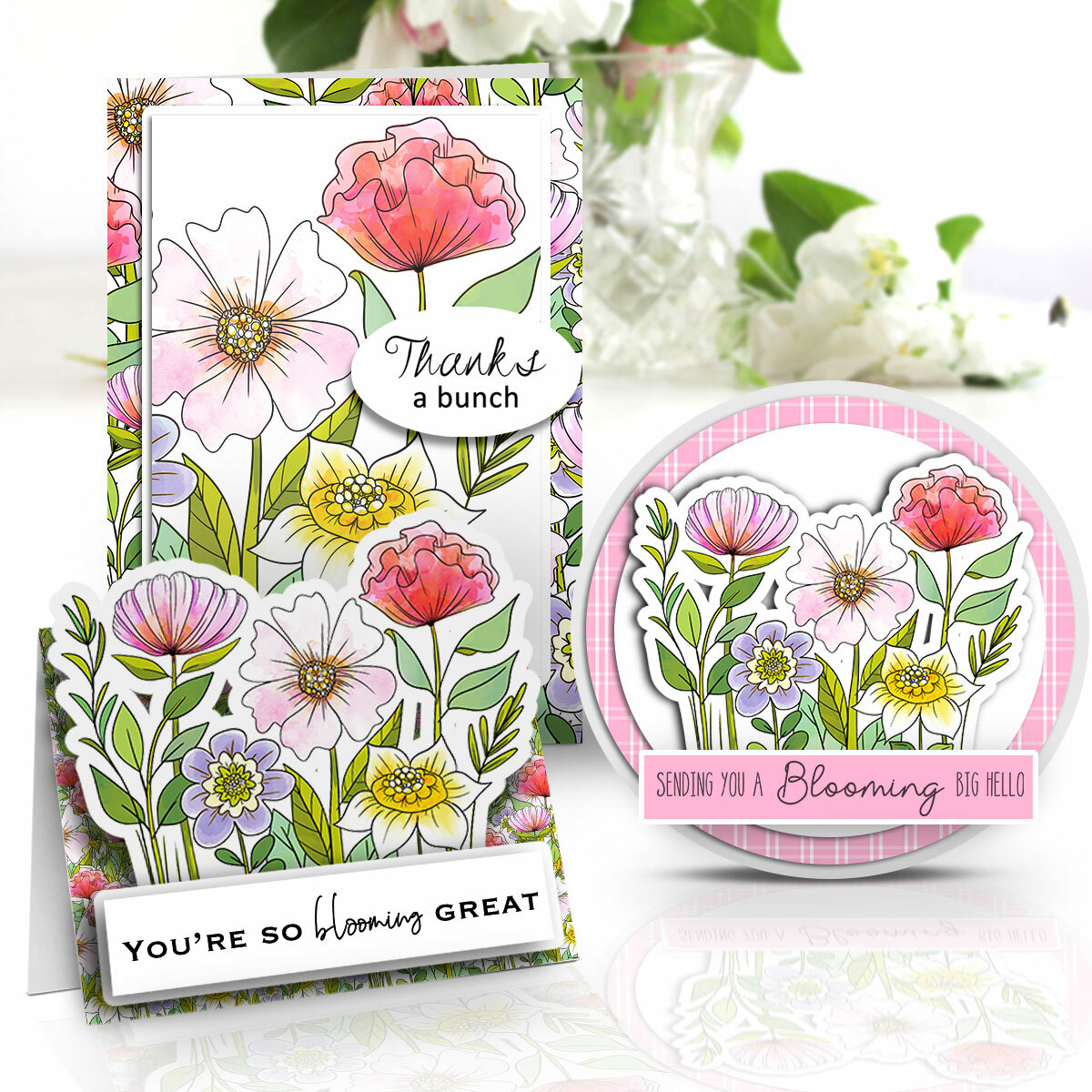 beautiful flower printable digital stamp clipart for crafts and card making scrapbook stickers