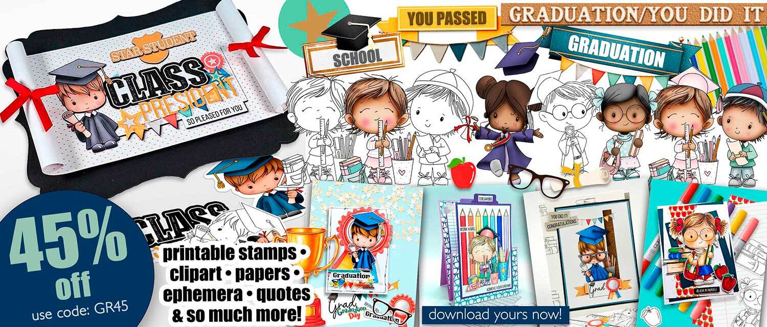 graduation, school, teacher, student printable stamps, clipart, junk journal, digital scrapbooking, clipart, craft card making downloads